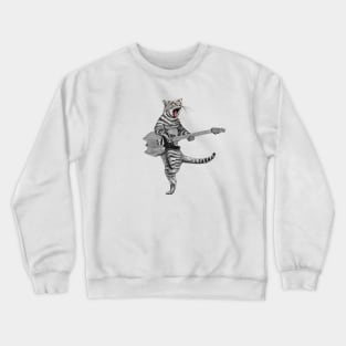 Buskers Guitar Cat Crewneck Sweatshirt